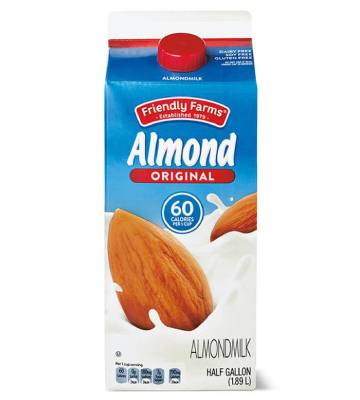 nutrition facts for 1 Cup of Milk - Almond - Original
