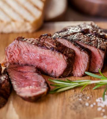 nutrition facts for 3 Ounces of Steak - 1/8 Fat Trim