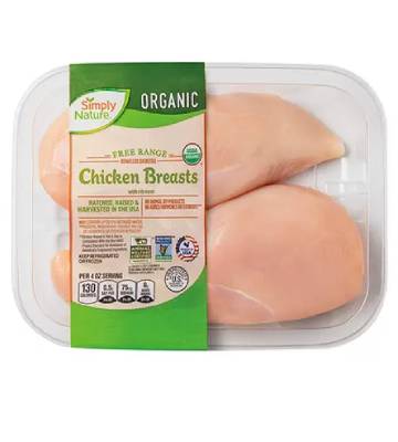 nutrition facts for 1 Breast of Chicken - Breast