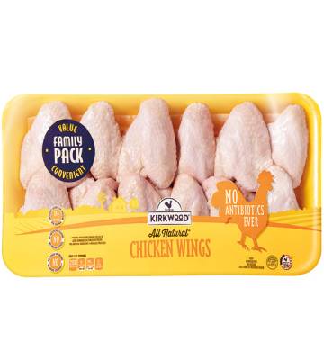 nutrition facts for 1 Wing of Chicken - Wings