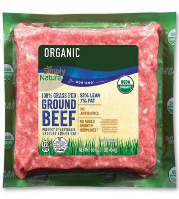 nutrition facts for 1 Lb of Beef - Ground - 93% lean
