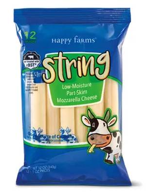 nutrition facts for 1 Stick of String Cheese