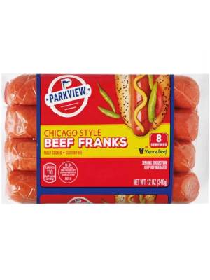 nutrition facts for 1 of Hot dog