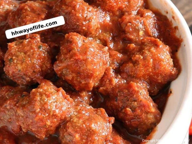 Keto Recipe ~ Savory Italian Style Meatballs in Marinara Sauce Recipe - Perfect for Appetizer or Dinner!
