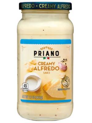 nutrition facts for 1/4 Cup of Alfredo Sauce