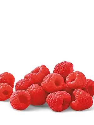 nutrition facts for 1/4 Cup of Raspberry